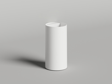 Раковина из искусственного камня S-Stone Salini ARMONIA 130421TMF 50х50 напольная цвет белый